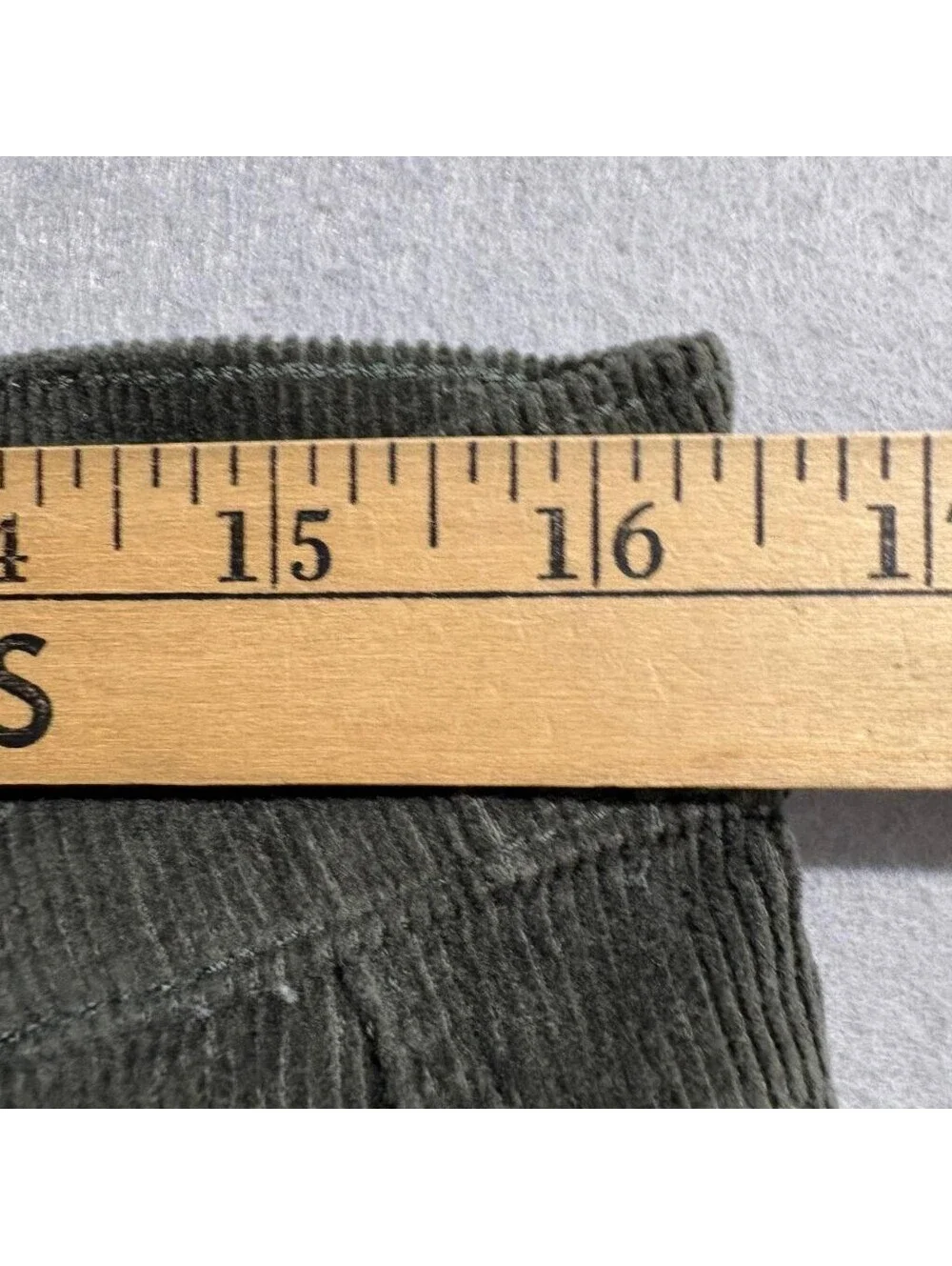 Kensie Jeans Womens The Tessa High Rise Bootcut Corduroy Pants Olive Green 12/31